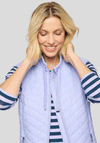 Rabe High Neck Zip Up Gilet, Purple