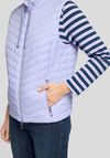 Rabe High Neck Zip Up Gilet, Purple