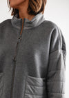 Rabe Wool Mix Padded Jacket, Grey