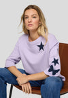 Rabe Round Neck With Print Sweatshirt, Lilac