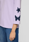 Rabe Round Neck With Print Sweatshirt, Lilac