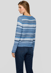 Rabe Striped Knitted Sweater, Blue