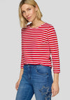 Rabe Striped Top, Red & White