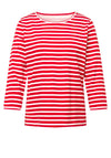Rabe Striped Top, Red & White