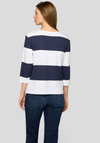 Rabe Striped Rhinestone Detail Jumper, Navy