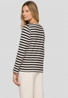 Rabe Striped Long Sleeve Top, Beige