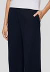 Rabe Elasticated Waist Wide Leg Trousers, Navy