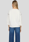 Rabe Rhinestone Detailed Jumper, White