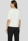 Rabe Printed Slogan With Rhinestone Detail T-Shirt, White