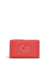 Radley Heritage Dog Outline Medium Bifold Wallet, Bright Red
