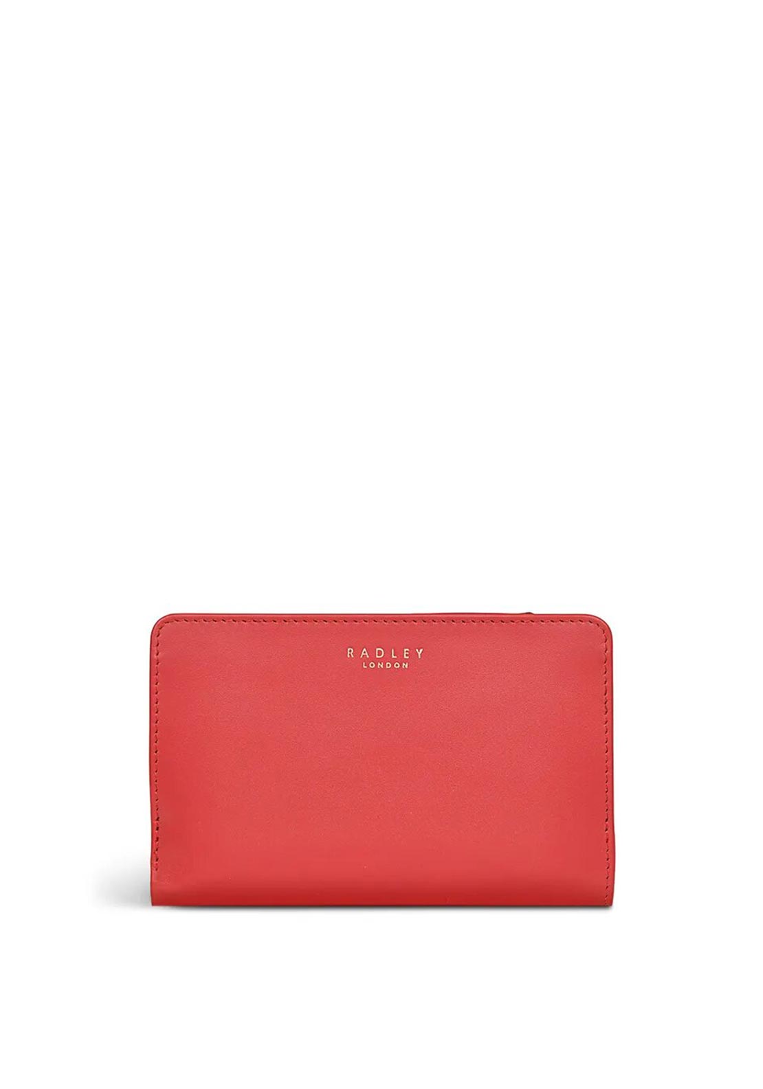 Radley Heritage Dog Outline Medium Bifold Wallet, Bright Red