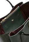 Radley Hillgate Place Leather Faux Croc Texture Satchel Bag, Dragon