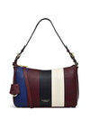 Radley Dukes Place Medium Stripes Quilt Shoulder Bag, Dark Cherry
