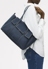 Radley The Chancery Medium Flapover Shoulder Bag, Navy