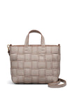 Radley Abbey Small Open Top Leather Grab Bag, Light Grey