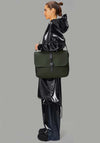 Rains Waterproof Medium Messenger Bag, Dark Khaki Green