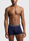 Ralph Lauren 3 Pack Stretch Cotton Trunks, Navy Multi