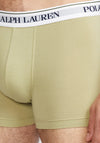 Ralph Lauren 3 Pack Stretch Cotton Trunks, Olive Green Multi