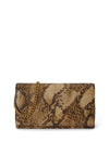 Ralph Lauren Adair II Reptile Print Crossbody Bag, Brown Multi