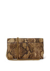 Ralph Lauren Adair II Reptile Print Crossbody Bag, Brown Multi