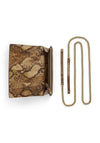 Ralph Lauren Adair II Reptile Print Crossbody Bag, Brown Multi