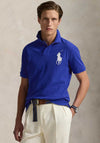 Ralph Lauren Big Pony Mesh Polo Shirt, Cruise Blue