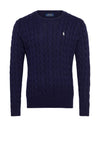 Ralph Lauren Cable Knit Jumper, Navy