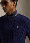 Ralph Lauren Cable Knit Jumper, Navy