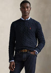 Ralph Lauren Cable Knit Jumper, Hunter Navy