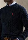 Ralph Lauren Cable Knit Jumper, Hunter Navy
