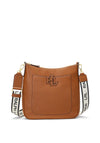 Ralph Lauren Cameryn Pebbled Leather Crossbody Bag, Tan