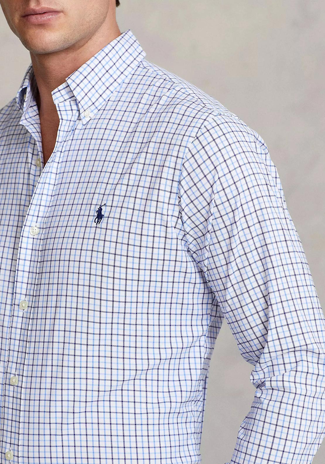 トップス Ralph Lauren Classic Check Shirt Ralph Lauren Classic Check Shirt, Blue - McElhinneys