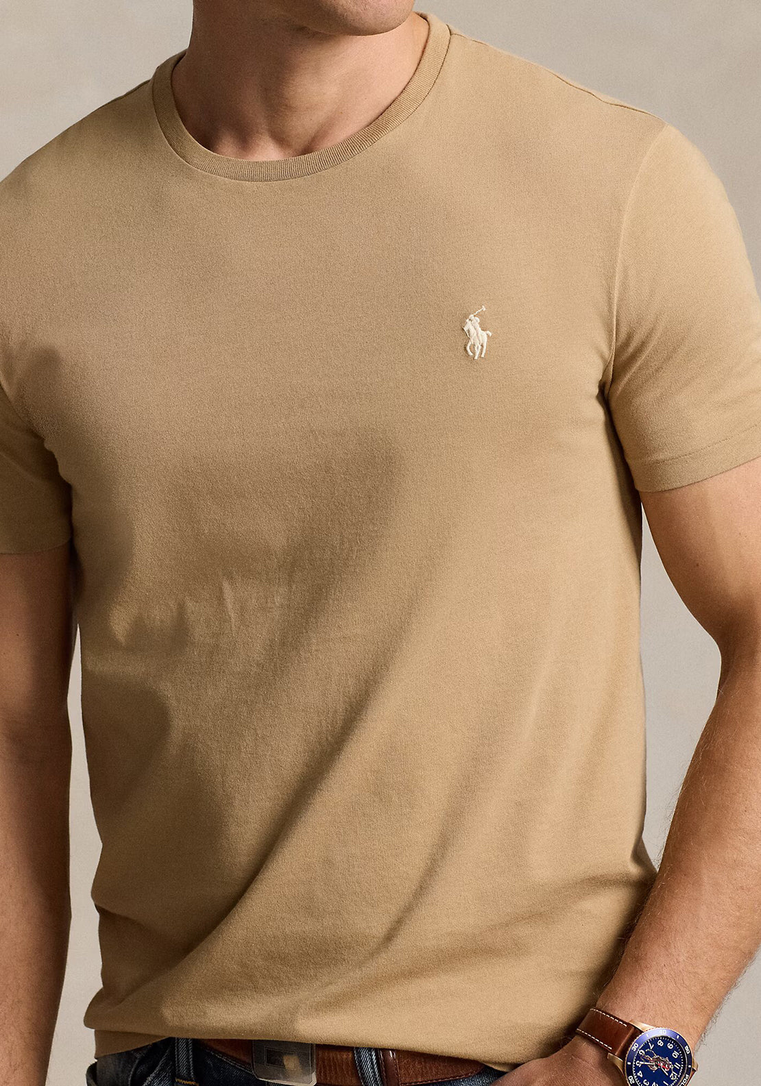 Ralph Lauren Classic Crew Neck T-Shirt, Café Tan