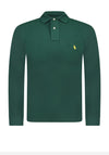 Ralph Lauren Classic Long Sleeve Knit Polo Shirt, Evergreen
