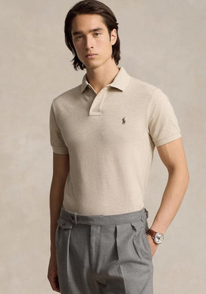 Ralph Lauren Classic Mesh Polo Shirt, Beige