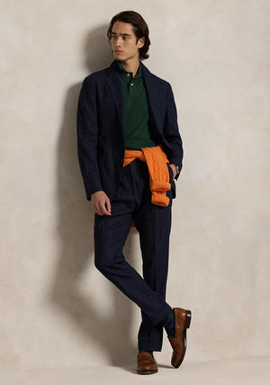 Ralph Lauren Classic Mesh Polo Shirt, Forest Green Heather