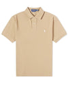 Ralph Lauren Classic Mesh Polo Shirt, Tan
