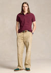 Ralph Lauren Classic Mesh Polo Shirt, Wine Heather