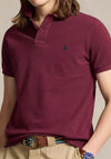 Ralph Lauren Classic Mesh Polo Shirt, Wine Heather