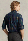 Ralph Lauren Classic Plaid Oxford Shirt, Green & Navy Multi