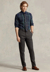 Ralph Lauren Classic Plaid Oxford Shirt, Green & Navy Multi