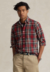 Ralph Lauren Classic Plaid Oxford Shirt, Red & Green Multi