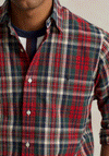 Ralph Lauren Classic Plaid Oxford Shirt, Red & Green Multi
