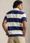 Ralph Lauren Classic Short Sleeve Rugby Shirt, White & Navy