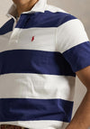 Ralph Lauren Classic Short Sleeve Rugby Shirt, White & Navy