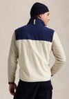 Ralph Lauren Colour-Blocked Brushed Fleece, Cream Multi