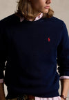 Ralph Lauren Cotton Crew Neck Jumper, Hunter Navy