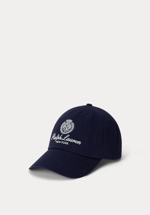 Ralph Lauren Crest Embroidered Twill Cap, Newport Navy
