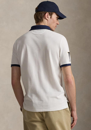 Ralph Lauren Crest Mesh Polo Shirt, White Multi