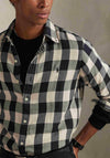 Ralph Lauren Custom Fit Check Shirt, Cream & Black